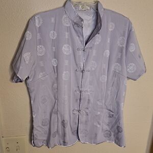 Silk fashion blouse size XXL